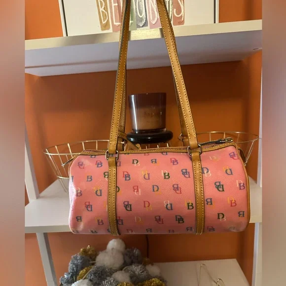 Dooney & Bourke Pink Multicolor Shoulder Bag - Picture 14 of 14